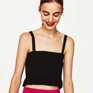 Zara ribbed crop top